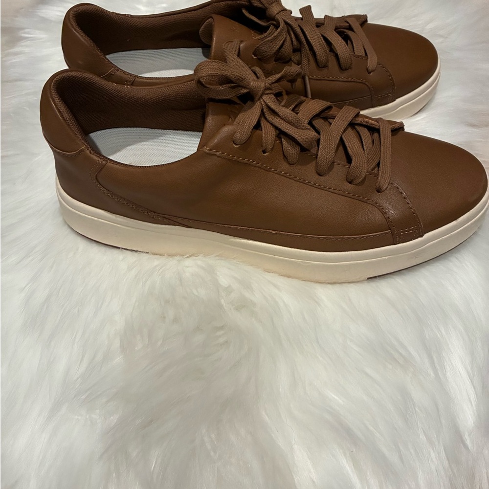 Kizik Brown Leather Men's Sneakers
